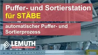 Stab-Puffer- und Sortiereinrichtung / Bar buffer and sorting station