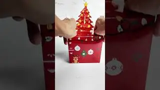 How to Assemble a 3D Christmas Tree Gift Box | DIY Holiday Packaging #holidaypac
