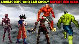 Top 7 OP Characters Who Can Defeat Red Hulk in Tamil | Savage Point