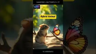 HAMSTER + BUTTERFLY = HAMPUPU ? Hybrid Animal, Combining Animal DNA #shorts #HAMSTER #BUTTERFLY
