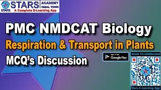 Respiration in Plants Chapters MCQS For PMC NMDCAT Preparation by  #starsacademylahore