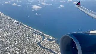 Engine Roar! Air Canada Airbus A330-300 Takeoff from Fort Lauderdale
