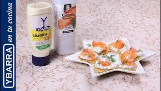 Canap&eacute;s de patata con salm&oacute;n ahumado 🥔🐟