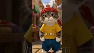 The Hardworking Cat Porter 🐾 | Inspirational Cat Story | Pixar Style Animation#shorts
