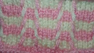 İki Renkli Dalgalı Örgü Modeli Yapılışı