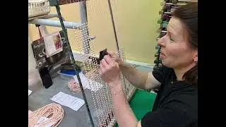 How do they keep the holes open?  Glass Pearl bead painting process explained. Who knew?