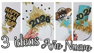 🎉DIY A&ntilde;o Nuevo!!! Diademas para a&ntilde;o nuevo /DIY HAPPY NEW YEAR/ ideas para a&ntilde;o nuevo 2026🎉