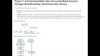 A Centralized Multi-User Concurrent Bank Account Manager (Multithreading, Synchronization, Mutex)