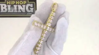 3D Bling Bling Cross | Hand Set Hip Hop Jewelry