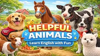 Animals That Help Us Every Day 🐕🐎🐄 | Kids Learning