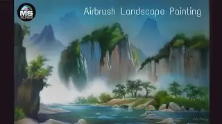 #Airbrush #Landscape #Painting 1 by MS Artworld