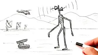 How to draw a Siren head attacking a military base