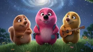 Little Margo the Pink Mole & Friends | Pixar Style Adventure with Magical Star & Red Tractor