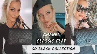 CHANEL CLASSIC FLAP | CRUMPLED CALFSKIN, 17S SO BLACK COLLECTION, REVIEW | FASHIONPHILE
