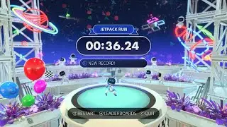 ASTRO'S PLAYROOM Jetpack Run Speedrun in 36.24 - Former World Record!