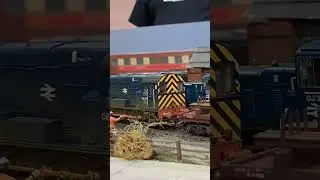 mini train is doing serious job on this layout