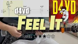 d4vd - 『Feel It』 | guitar cover(with TAB)