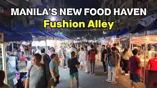 MANILA'S NEW STREET FOOD HAVEN - Fushion Alley (6 Barangays) | 4K ASMR | Filipino Street Food Tour