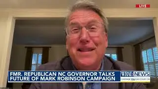 Former Republican NC governor Pat McCrory talks future of Mark Robinson campaign