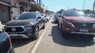 V&iacute;deo de carro para entrar no ferry de bom despacho Salvador Bahia