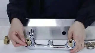 Wall Mount Hot & Cold Water Powerful Pull Out Spray Commercial Pre Rinse Restaurant Kitchen Faucet