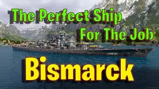 The Bismarck but it Completely Smashed The Enemy Team in World of Warships Legends!