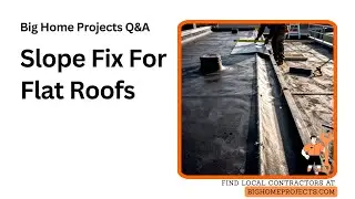 Single-Ply Roof Slope Thumb Rule Drainage Fix