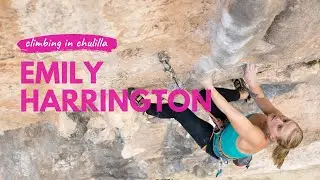 Emily Harrington climbing in Chulilla