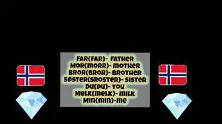 Norwegian words to learn part 1 #norwegian 