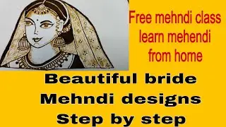 Step by step beautiful bride mehndi designs #mehndi #mehndiforbeginners #mehendiclass #svmehendiart 