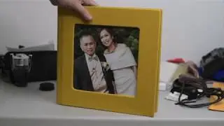 ZNO ALBUM leather cameo 12 x 12 Flush-mount.