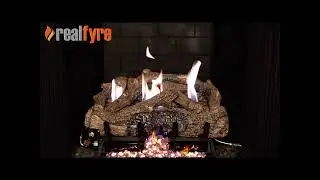 VentFree - RH Peterson G10 Series￼ Charred Frontier Oak Gas Logs (CHFR-XX)  (VentFree)
