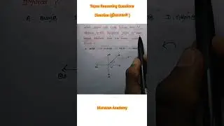 Tnpsc reasoning questions / Directions / problems based on directions #direction #reasoning #திசைகள்