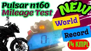 Highest Mileage of Bajaj Pulsar n160  | n160 mileage test in Nepal | Pulsar n160 Mileage Test