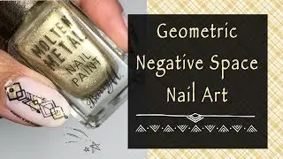 Geometric with Negative Space Mani || Creative Shop