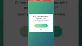 Pok&eacute;mon go what happens to smeargle when you change its charged move