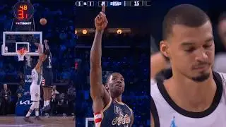 Kawhi Leonard GAME WINNER eliminates Team World and Wemby misses game winner