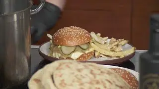 Lunchbreak: Lamb Burger and Greek Fries