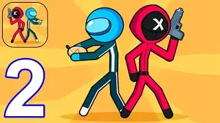 Stickman Survival 456 Games - Gameplay Walkthrough Part 2 All Levels Tug Of War (Android,iOS)