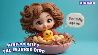 Little Bird Healing Song 🐦🌞 | Miniloo Kids Rhyme about Care, Kindness & Hope