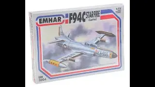 Emhar 1 72nd Scale Locheed F 94C Starfire In Box Review