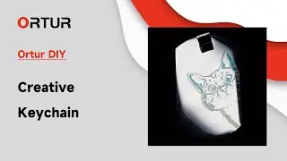Ortur Laser Master 3 20W - Stainless Steel Keychain