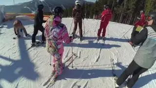 Буковель , катание на лыжах