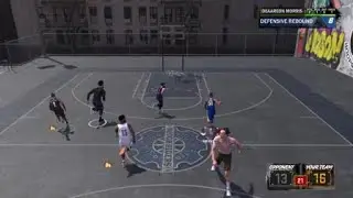 NBA 2K18 Lob pass off the  back board.