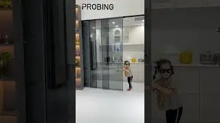 Partition sliding door with hidden design