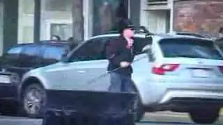 Directing Halloween Traffic with an Ax or Labyris in Salem, Mass.