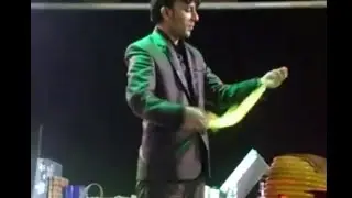 Color Changing Silk magic trick during Dubai tour Old Memories Magician Munawar Khan