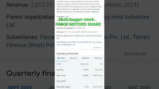 Force motors ltd. share a multi bagger stock 2023..#forcemotors #shorts #nse #nifty #viral