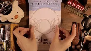 ASMR Satisfying Calendar with Stickers🖤🤍 [JAN] Deco Relaxing Sounds 