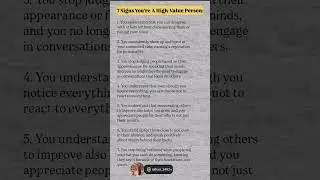 #signs#high#value#person#psychology#facts#motivation#inspiration#youtube#shorts#viral#video#quotes